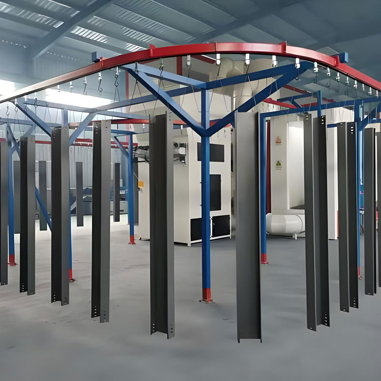 Linea di assemblaggio per verniciatura di passerelle portacavi