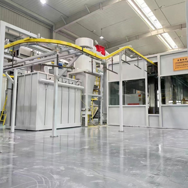 Attrezzatura per la spruzzatura di polvere completamente automatica